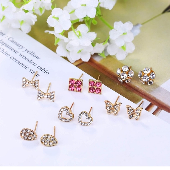 Assorted Earrings Mostly Studs - Picture 2 of 7